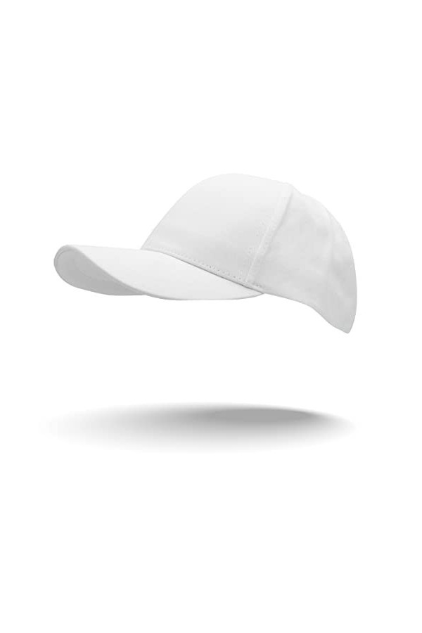 Colours & Beauty Casquette Baseball Unisexe Réglable en Coton Blanc | Chapeau Visière Homme | Casquette Soleil Femme | Chapea