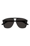 Saint Laurent Lunettes de Soleil SL 596 DUNE Black/Grey 58/14/145 femme