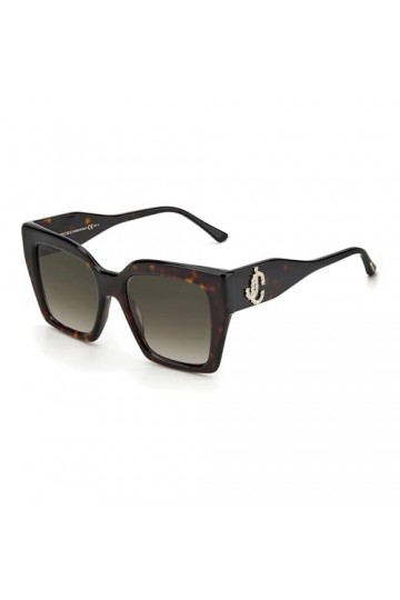 Jimmy Choo ELENI/G/S 086 53HA JC30 Ladies Havana Sunglasses. DefaultTitle