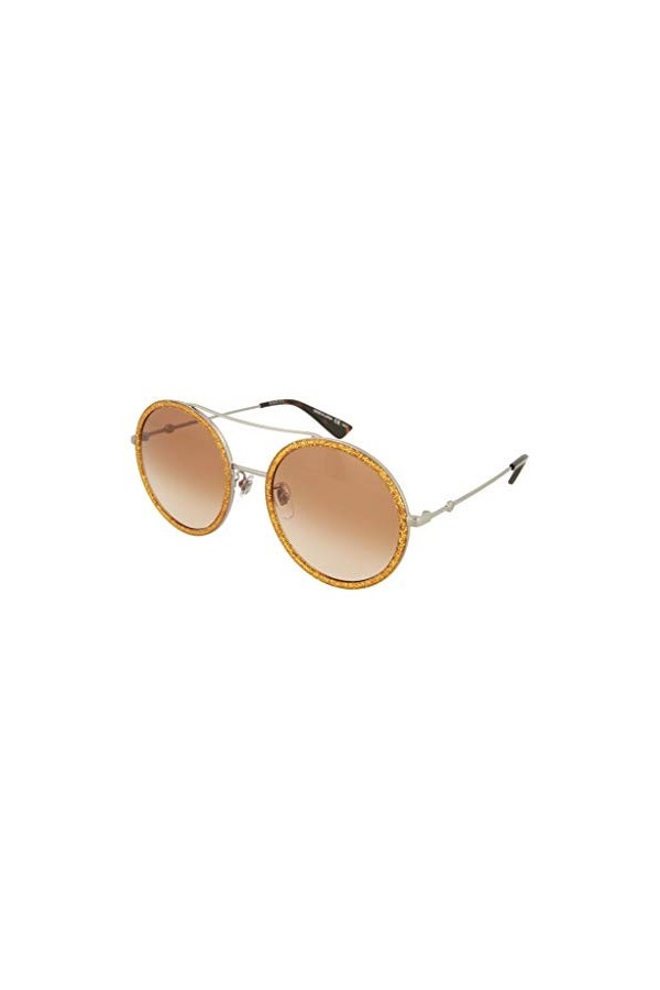 Gucci GG0061S 011 Montures de Lunettes, Gris 11/Brown , 56 Femme