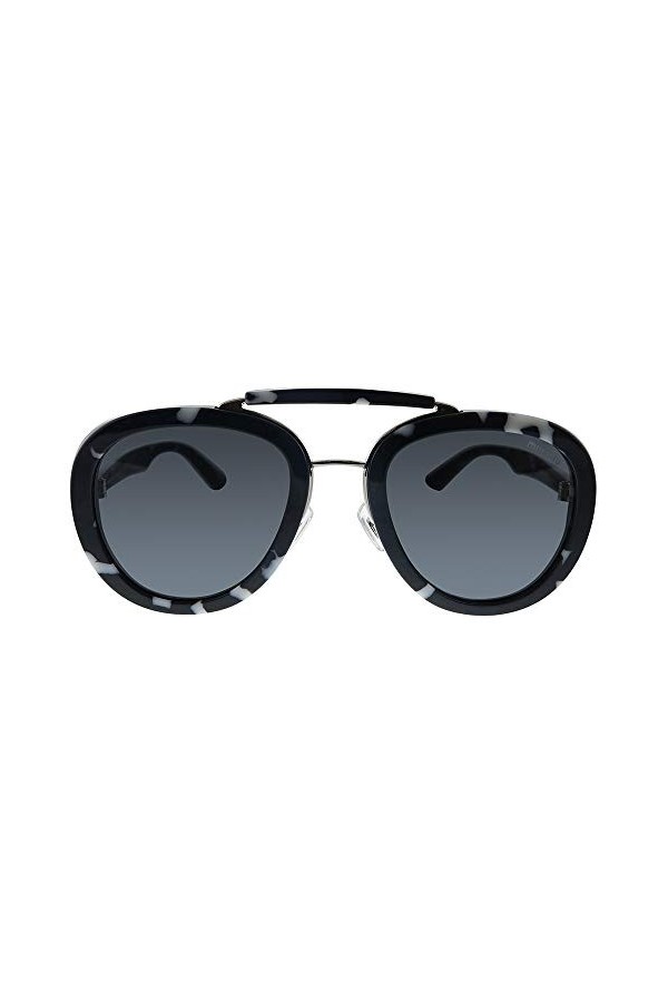 Miu Miu 0MU 05VS Lunettes de Soleil, Havana Blanco Negro, 53 Femme