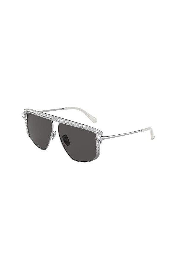 Dolce & Gabbana Lunettes de Soleil DG 2281B Silver/Grey 57/10/140 femme