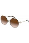 Tiffany & Co. Lunettes de Soleil TIFFANY T TF 3077 Pale Gold/Brown Shaded 60/17/140 femme
