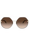 Tiffany & Co. Lunettes de Soleil TIFFANY T TF 3077 Pale Gold/Brown Shaded 60/17/140 femme