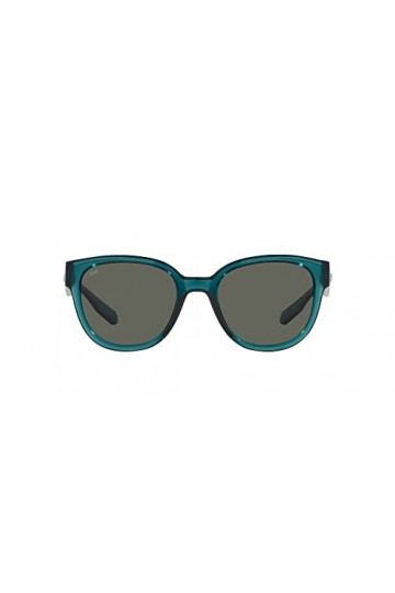 Costa Del Mar Lunettes de soleil rectangulaires Salina Femme, Couleur vert eau/gris polarisé 580 g
