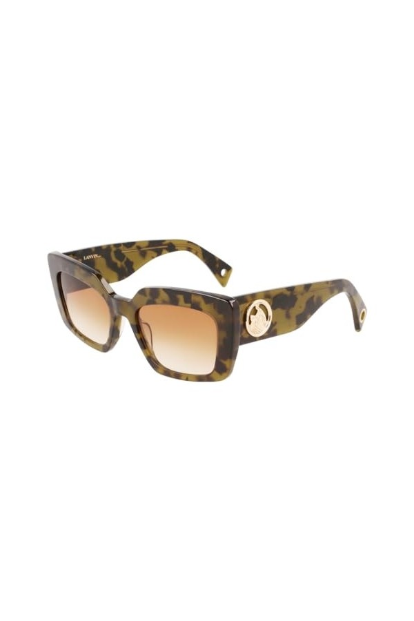 Lanvin LNV615S Sunglasses, Colour: 317 Green Havana, 55 Unisex