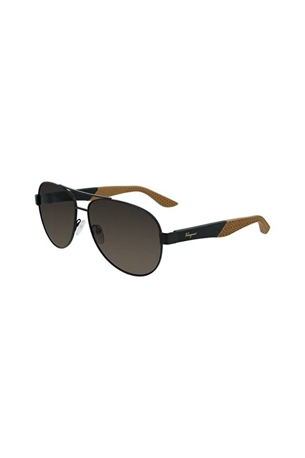 Salvatore Ferragamo SF275S 47201 071 Matte Dark rutherium Sole Womens Acetate, Standard, 62 Sunglasses, Unisex