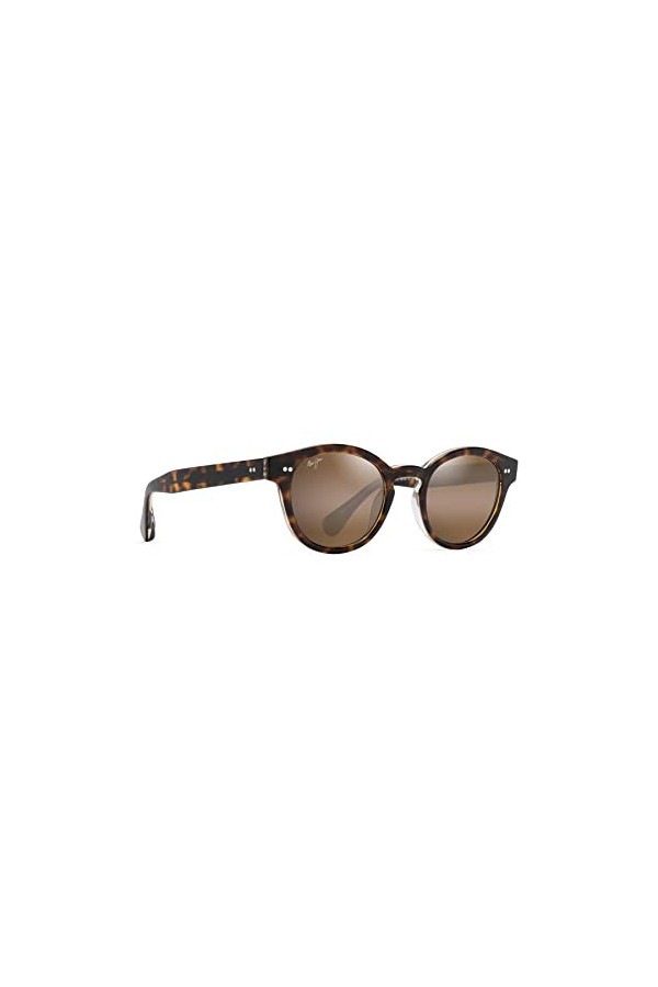 Maui Jim Lunettes de soleil unisexe Joy Ride avec verres polarisés brevetés plus 2, Tortue W/Cristal/Hcl Bronze Polarisé, Med