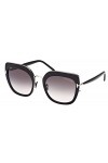 Tom Ford Lunettes de Soleil VIRGINIA FT 0945 Black/Smoke Shaded 55/23/140 femme