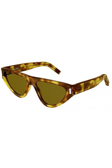 Saint Laurent Lunettes de Soleil SL 468 Blonde Havana/Yellow Brown 55/16/145 femme