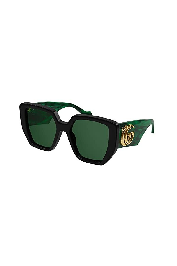 Gucci Lunettes de Soleil GG0956S Black/Green 54/19/145 femme