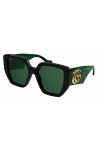 Gucci Lunettes de Soleil GG0956S Black/Green 54/19/145 femme