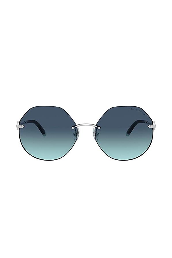 Tiffany & Co. Lunettes de Soleil TIFFANY T TF 3077 Silver/Blue Shaded 60/17/140 femme