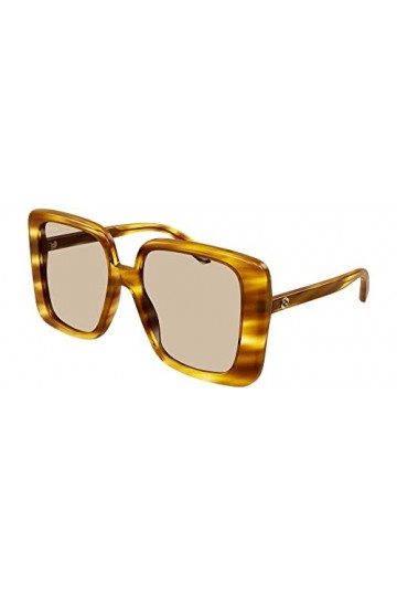 Gucci Lunettes de Soleil GG1314S Light Havana/Light Brown 55/19/140 femme