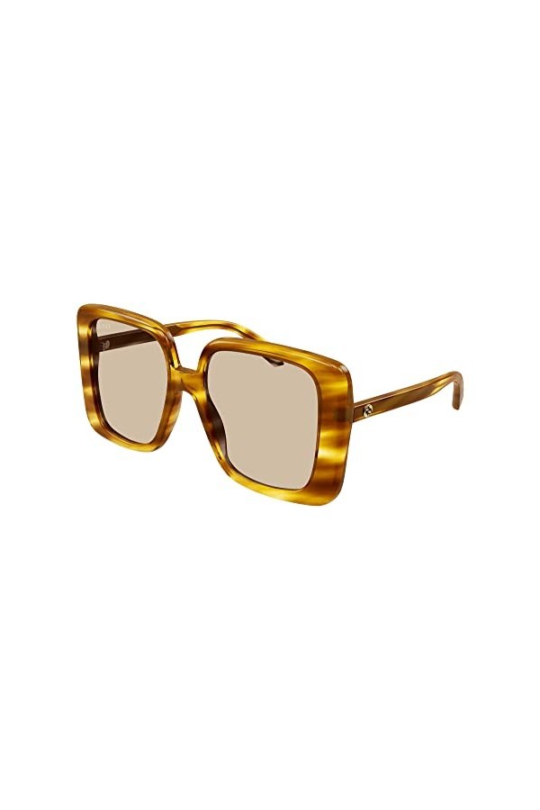 Gucci Lunettes de Soleil GG1314S Light Havana/Light Brown 55/19/140 femme