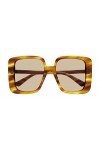 Gucci Lunettes de Soleil GG1314S Light Havana/Light Brown 55/19/140 femme