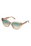 Tom Ford Lunettes de Soleil ANYA FT 0762 Transparent Light Brown/Green Shaded 55/20/140 femme