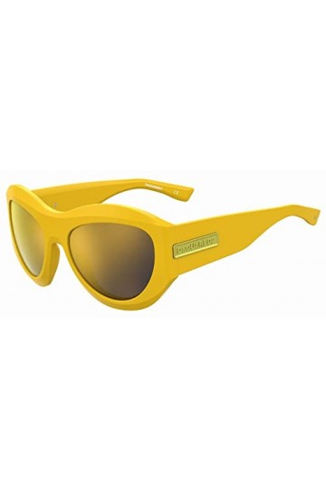 DSquared D2 0072/S Lunettes de Soleil, 40 g/CU Jaune, 7 1/4 Mixte