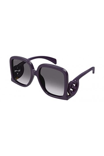 Gucci Lunettes de Soleil GG1326S Violet/Grey Shaded 58/19/140 femme
