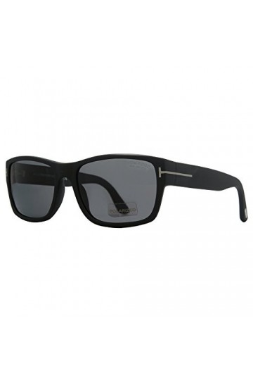 Lunettes de soleil polarisées Tom Ford Mason FT0445 C58 02D matte black / smoke polarized 