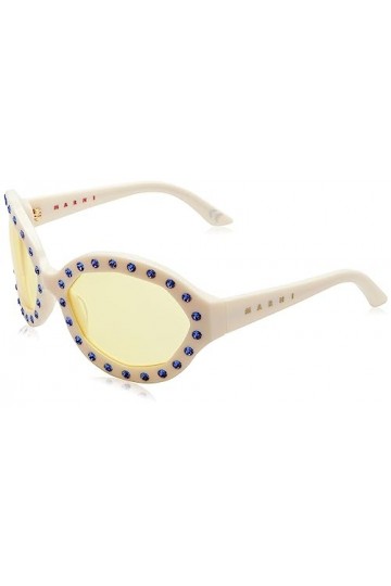 Marni Naica Mine Creme Lunettes de Soleil, Dj7, 63/22/125 Mixte