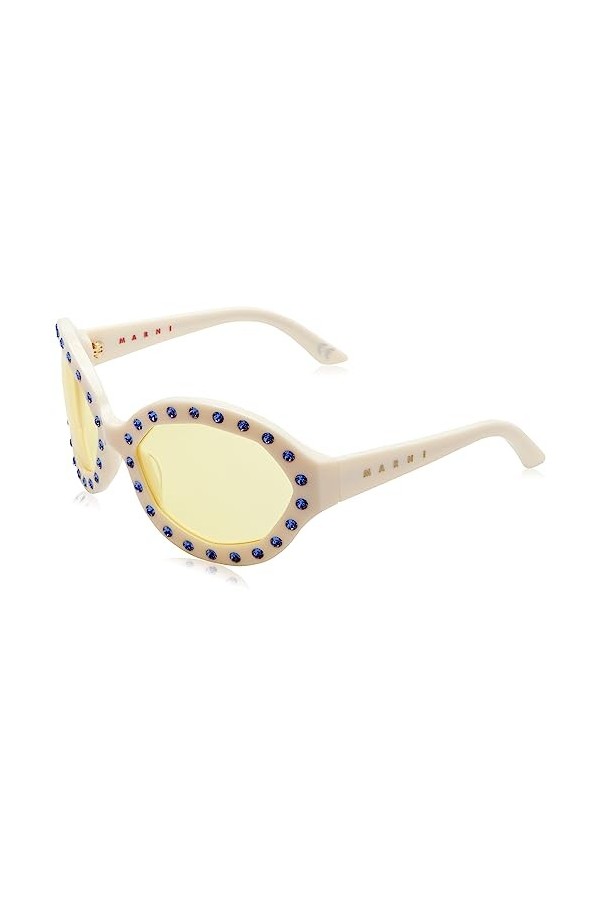 Marni Naica Mine Creme Lunettes de Soleil, Dj7, 63/22/125 Mixte