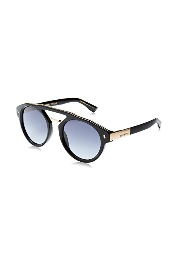 Dsquared D2 0085/s Sunglasses, 2M2/9O Black Gold, 51 Unisex