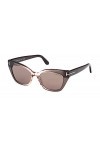 Tom Ford Lunettes de Soleil JULIETTE FT 1031 Brown Shaded/Roviex 52/18/140 femme