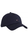 Tommy Hilfiger Casquette Drapeau Essentiel Capuchon, Space Blue, Taille Unique Femme