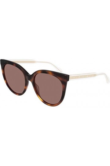 Gucci GG0565S-002-54 Lunettes de Soleil, Havana-Kristall Kristall, 54.0 Mixte Adulte