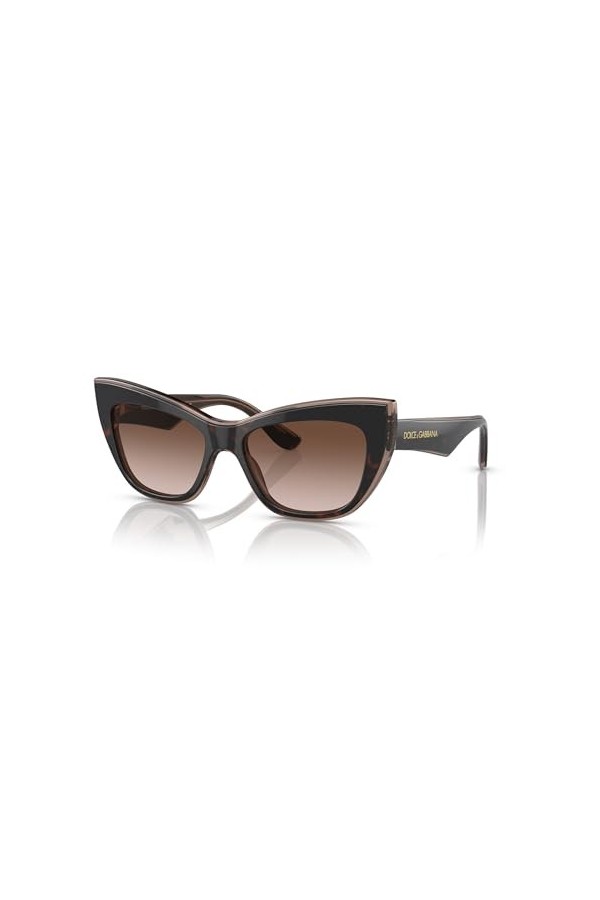 Dolce & Gabbana Lunettes de Soleil DG 4417 Havana Brown/Brown Shaded 54/17/145 femme