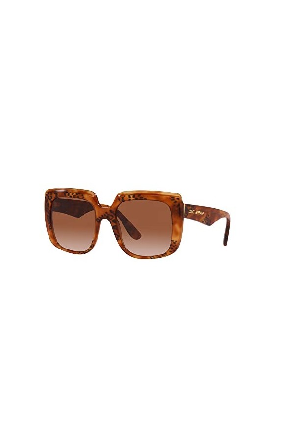 Dolce & Gabbana Lunettes de Soleil DG 4414 Havana Animal Print/Brown Shaded 54/20/145 femme