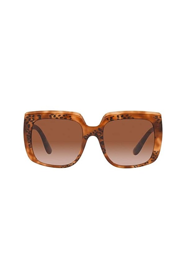 Dolce & Gabbana Lunettes de Soleil DG 4414 Havana Animal Print/Brown Shaded 54/20/145 femme