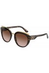 Dolce & Gabbana Lunettes de Soleil PRINT FAMILY DG 4383 Dark Havana/Brown Shaded 54/21/145 femme