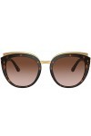 Dolce & Gabbana Lunettes de Soleil PRINT FAMILY DG 4383 Dark Havana/Brown Shaded 54/21/145 femme