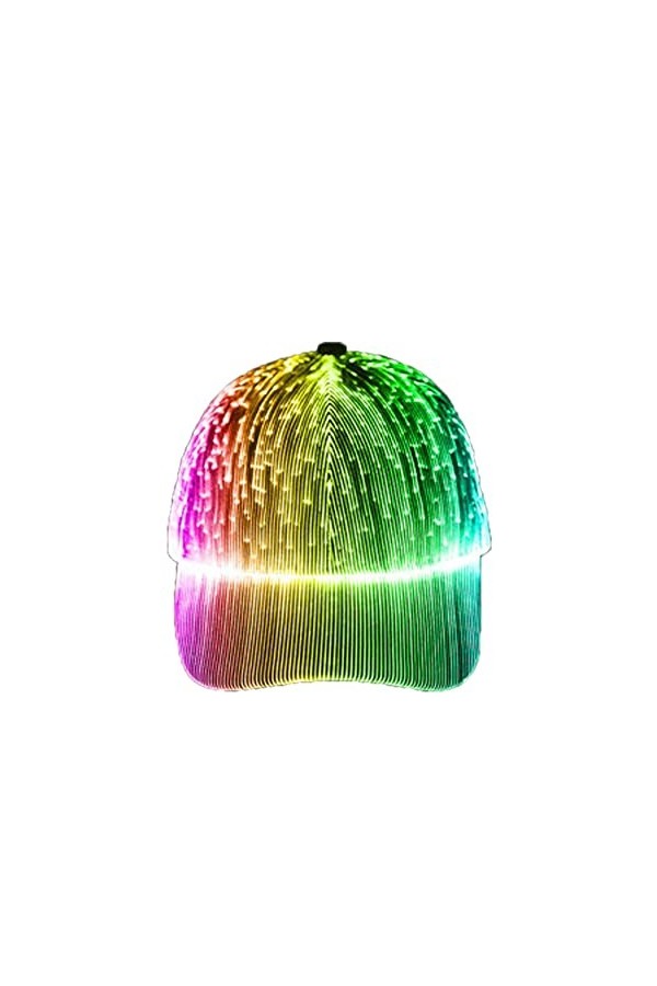 LAD Casquette de baseball lumineuse à LED, 7 couleurs, lumineuse, Hip Hop, chargement USB, pour décoration de fête de Noël, d