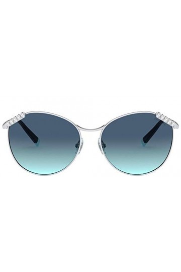 Tiffany & Co. Lunettes de Soleil WHEAT LEAF TF 3073B Silver/Blue Shaded 59/16/140 femme