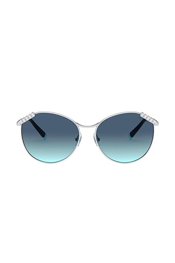 Tiffany & Co. Lunettes de Soleil WHEAT LEAF TF 3073B Silver/Blue Shaded 59/16/140 femme