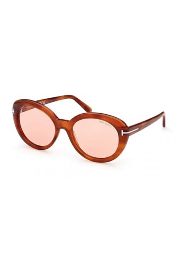 Tom Ford FT1009 LILY-02 53Y 55 Lunettes de soleil pour femme, Marron transparent, 55 EU