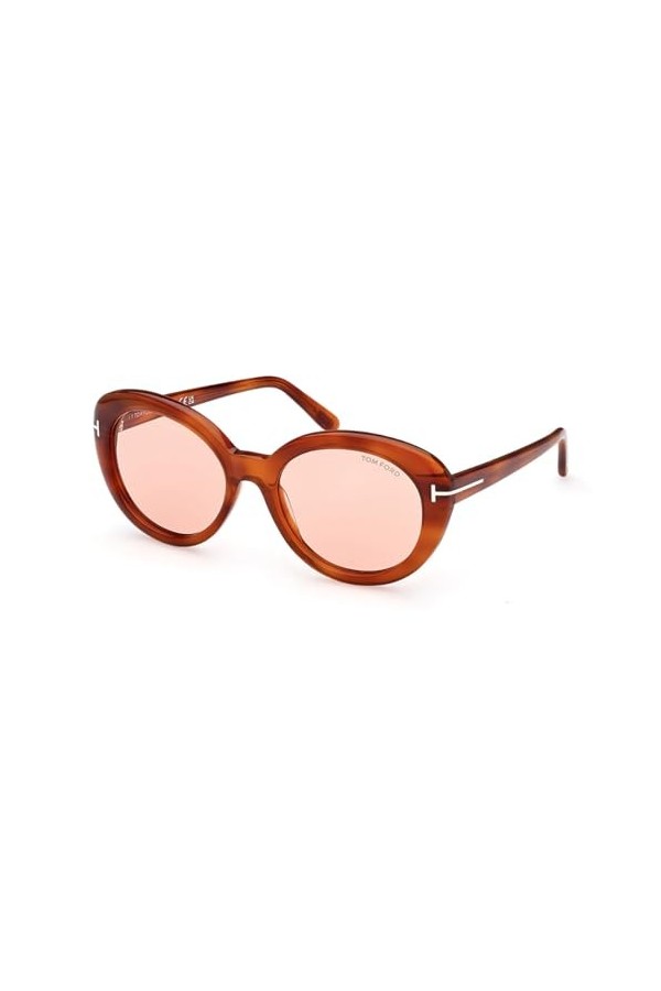 Tom Ford FT1009 LILY-02 53Y 55 Lunettes de soleil pour femme, Marron transparent, 55 EU