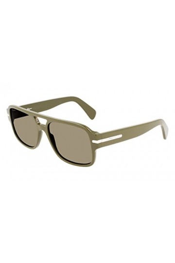 Salvatore Ferragamo SF1038S 333 Khaki Sole Womens Steel, Standard, 58 Sunglasses, Unisex