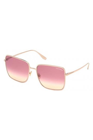 Tom Ford Lunettes de Soleil HEATHER FT 0739 Rose Gold/Pink Shaded 60/17/140 unisexe
