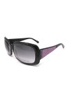 Ermanno Scervino Lunettes de soleil pour femme ES 36 C4 Noir Violet Limited Edition Strass