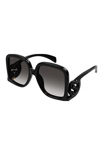 Gucci Lunettes de Soleil GG1326S Black/Grey Shaded 58/19/140 femme