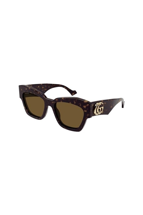 Gucci GG1422S-003-60 - Femmes Lunettes de soleil - Shiny Dark Havana, marron ,