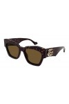Gucci GG1422S-003-60 - Femmes Lunettes de soleil - Shiny Dark Havana, marron ,