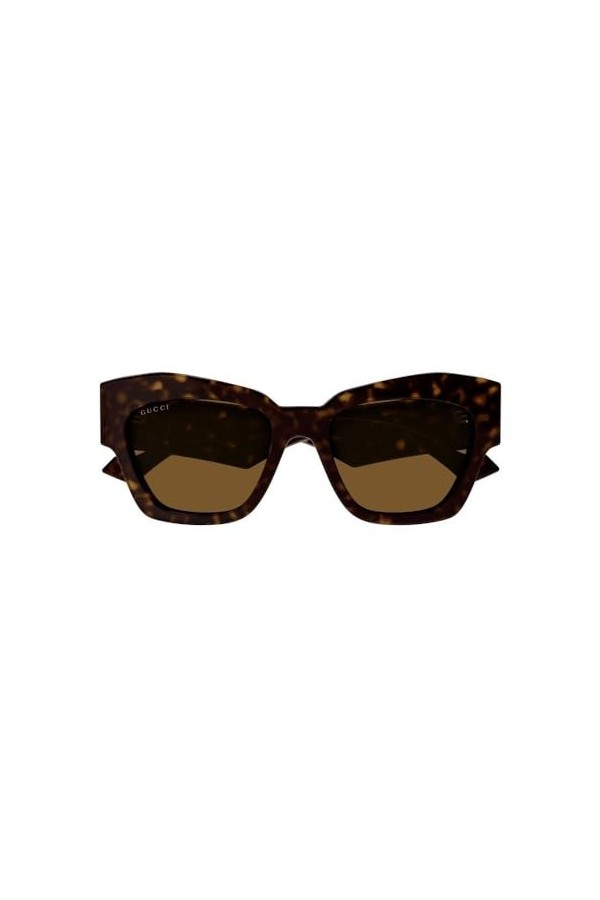 Gucci GG1422S-003-60 - Femmes Lunettes de soleil - Shiny Dark Havana, marron ,