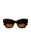 Gucci GG1422S-003-60 - Femmes Lunettes de soleil - Shiny Dark Havana, marron ,