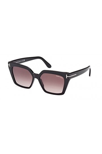 Tom Ford Lunettes de Soleil WINONA FT 1030 Shiny Black/Light Violet Shaded 53/15/140 femme