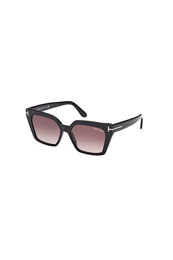 Tom Ford Lunettes de Soleil WINONA FT 1030 Shiny Black/Light Violet Shaded 53/15/140 femme